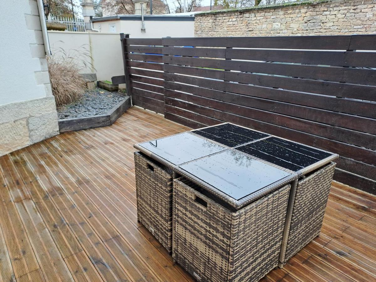 Bel Appartement Grande Terrasse Avec Parking A Dijon Bagian luar foto